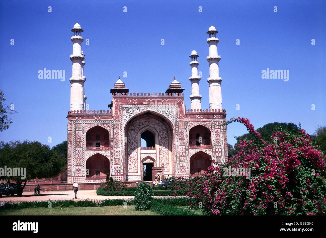 Geographie / Reisen, Indien, Agra, Grab von Akbar, um 1980, zusätzliche-Rechte-Clearences-nicht vorhanden Stockfoto