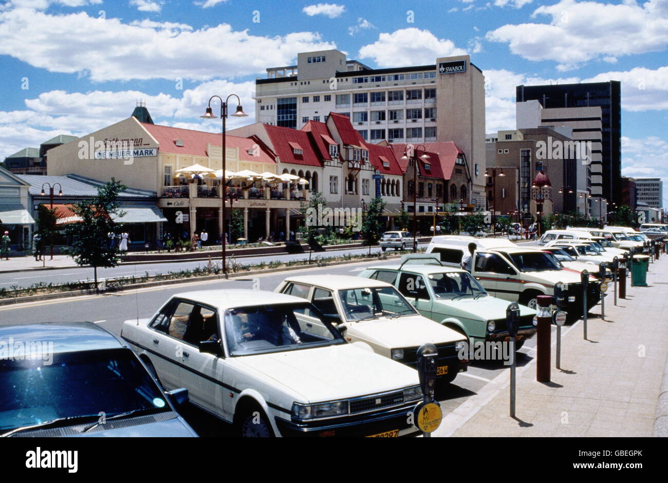 Geographie / Reisen, Namibia, Windhoek, Zentrum, 1980er Jahre, Additional-Rights-Clearences-not available Stockfoto