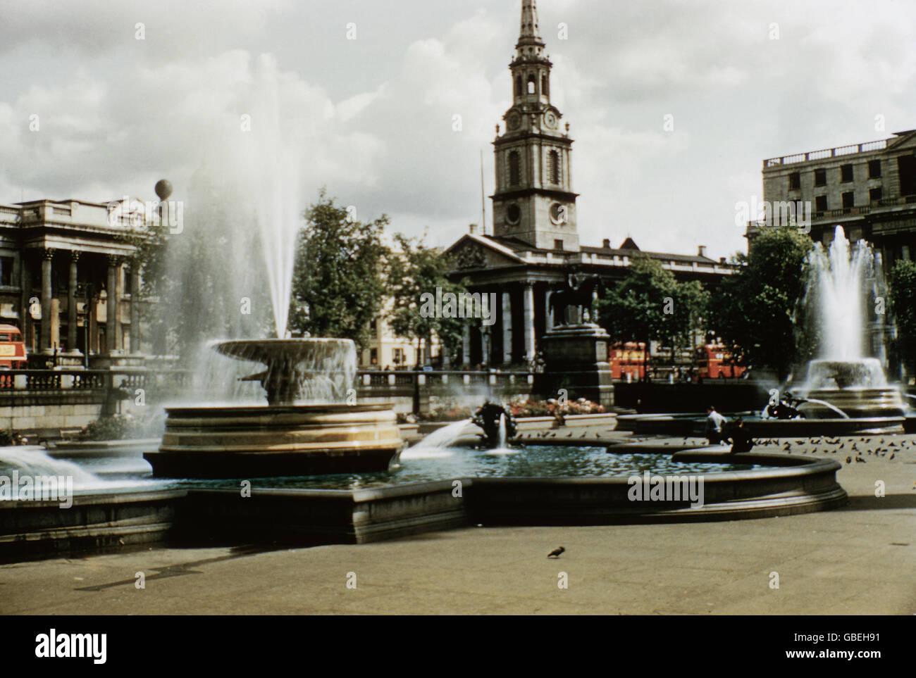 Geographie / Reisen, Großbritannien, England, London, Trafalgar Square, 1957, Zusatzrechte-Clearences-nicht verfügbar Stockfoto