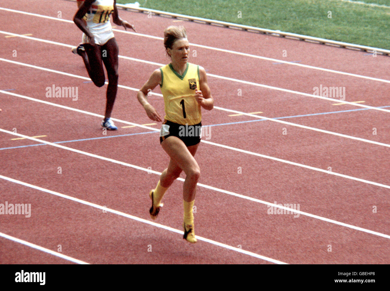 Leichtathletik - Olympische Spiele 1976 in Montreal - 200 m der Frauen. Raelene Boyle, Australien Stockfoto