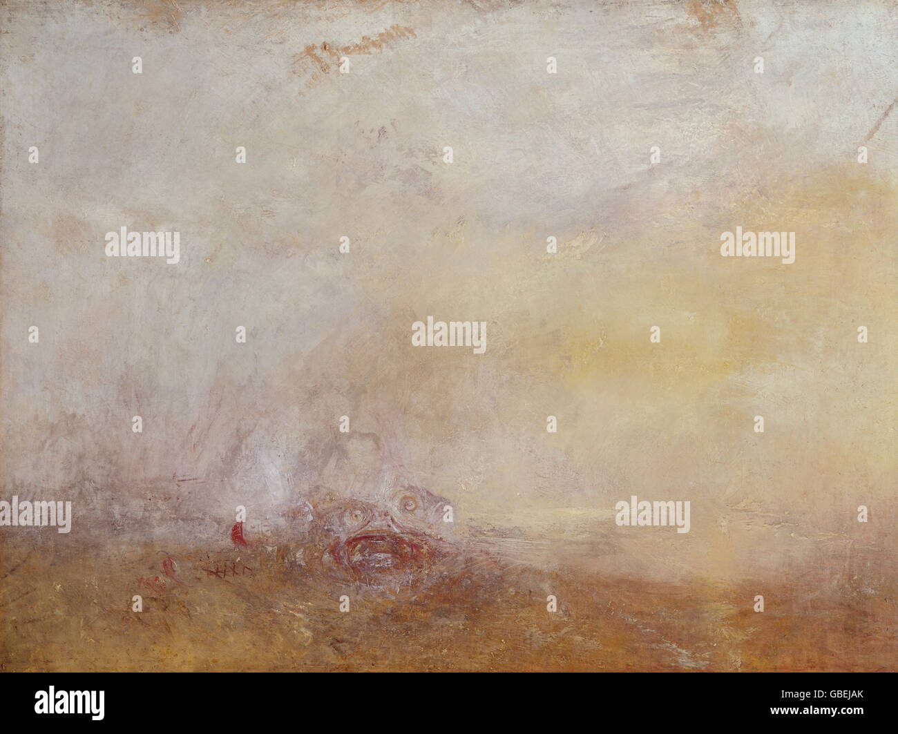 Sonnenaufgang mit Seeungeheuer von William Turner, 1845 Stockfoto