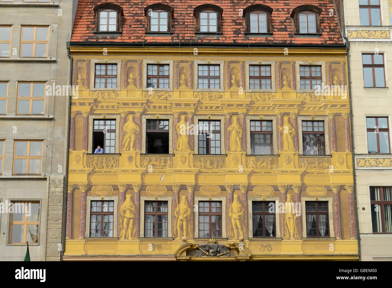 Altbau Haus Zu Den Sieben Kurfuersten Westseite Ring Breslau Niederschlesien Polen Haus Zu Den Sieben Kurfursten Stockfotografie Alamy