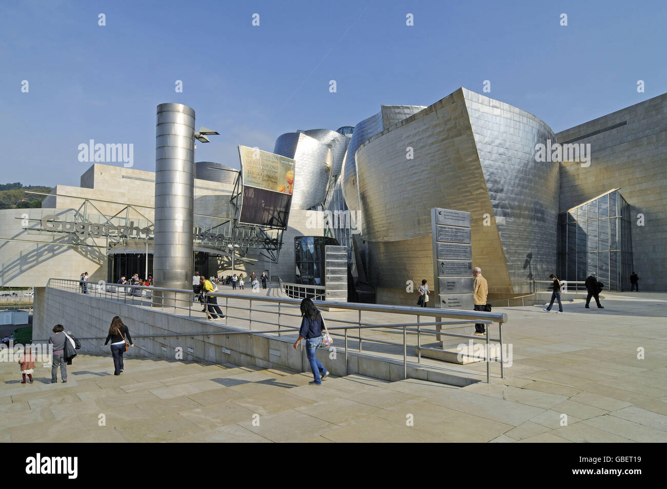 Guggenheim Museum, Bilbao, Provinz von Biskaya, Pais Vasco, Baskenland, Spanien Stockfoto