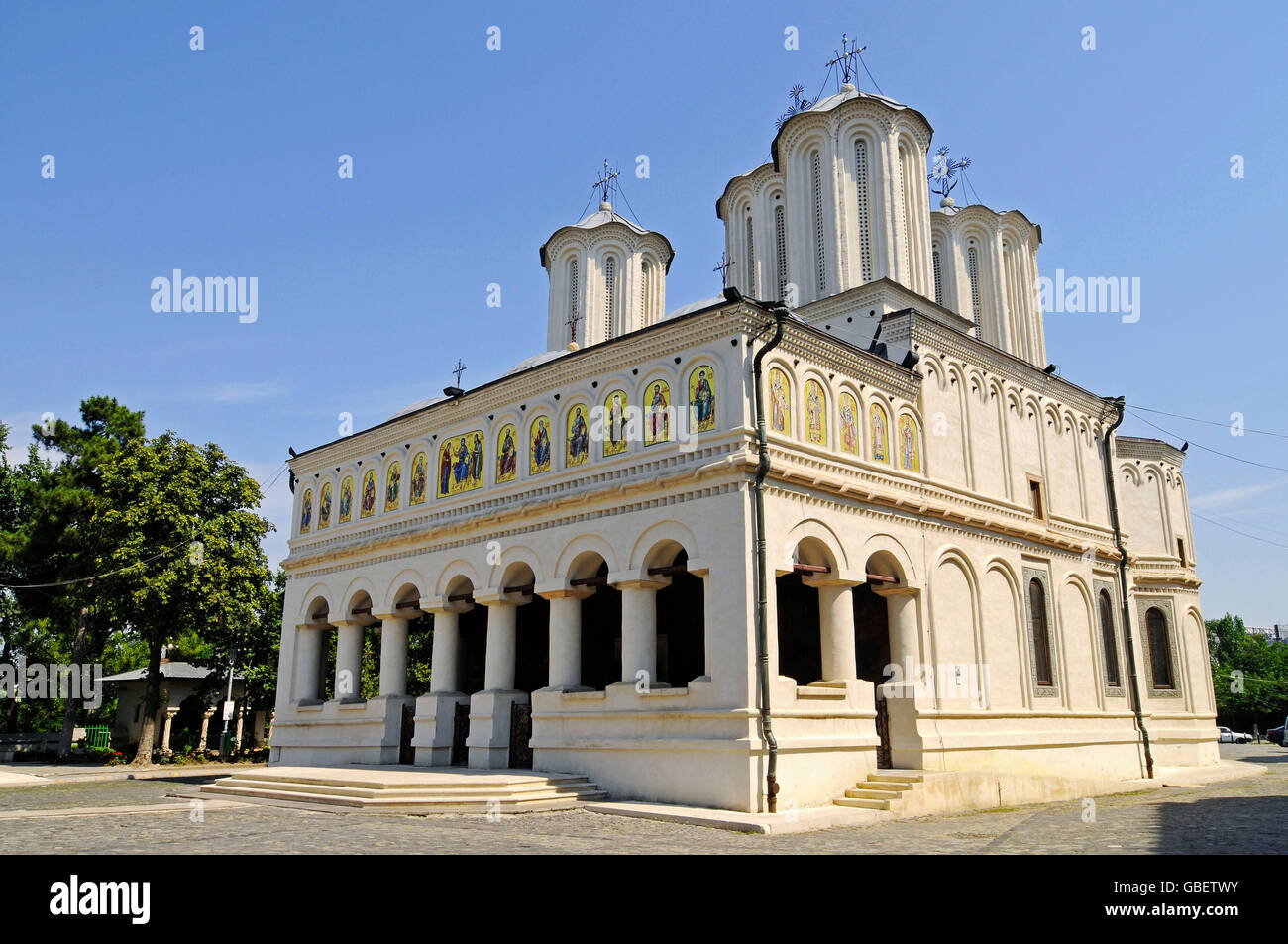 Schloss und Kirche des Patriarchen, patriarchalischen Kirche, Rumänisch-orthodoxe Kirche, Bukarest, Rumänien Stockfoto