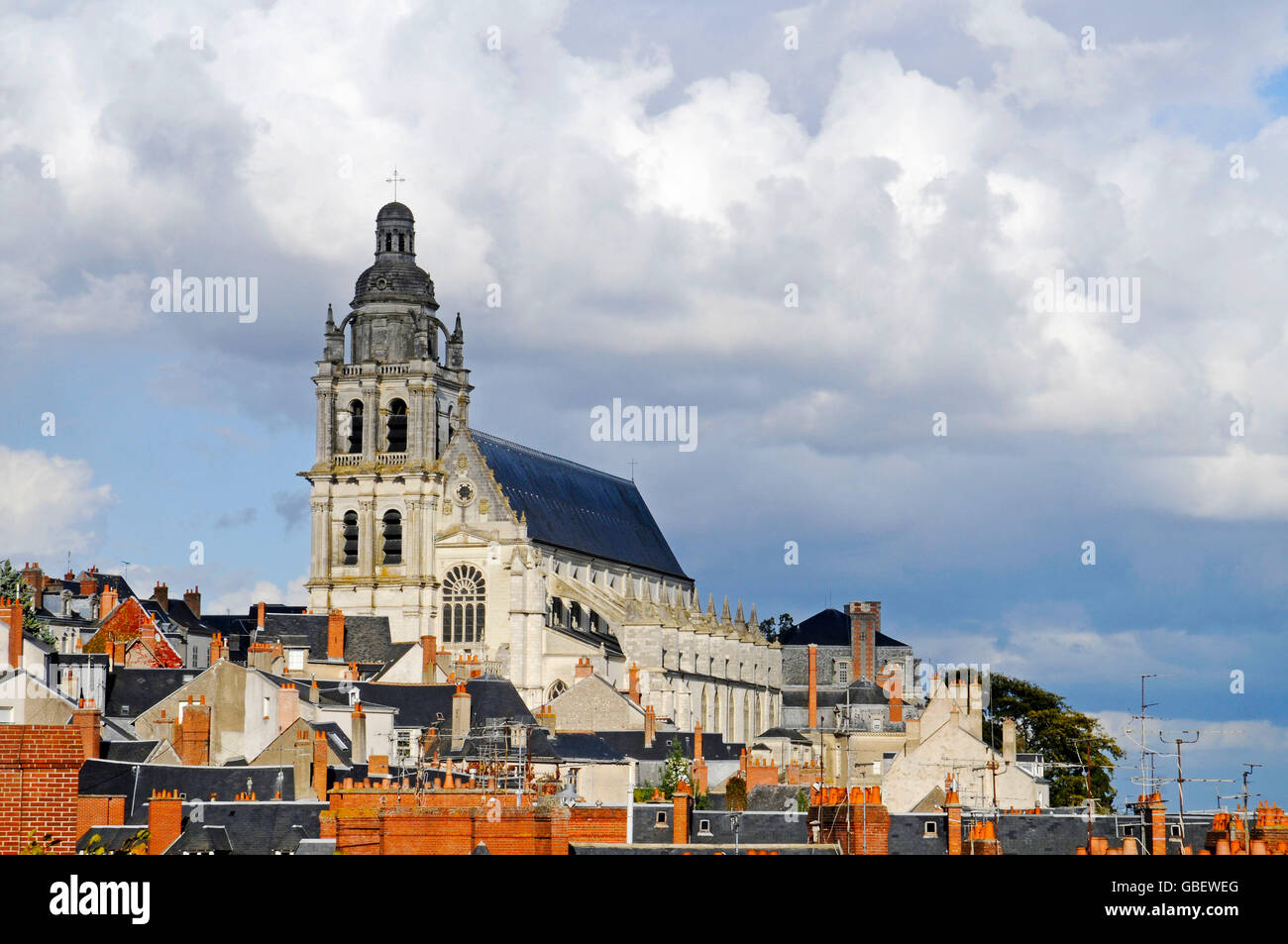 Kathedrale Saint-Louis, Blois, Departement Loir-et-Cher, Centre, Frankreich Stockfoto