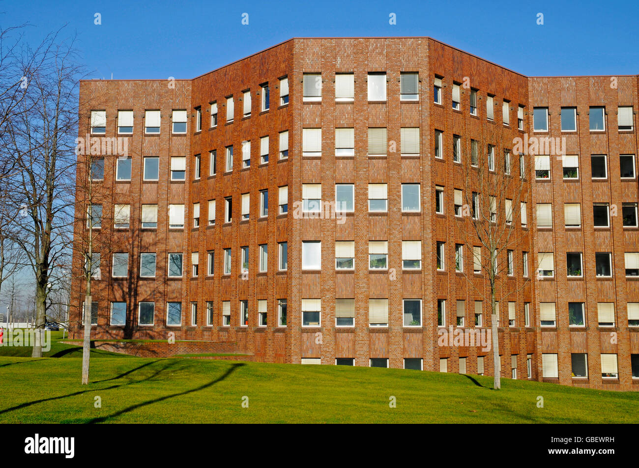 ThyssenKrupp Hauptquartier, North Rhine-Westphalia, Essen, Germany / Thyssen Krupp, Krupp Stadt, Stahlindustrie Stockfoto