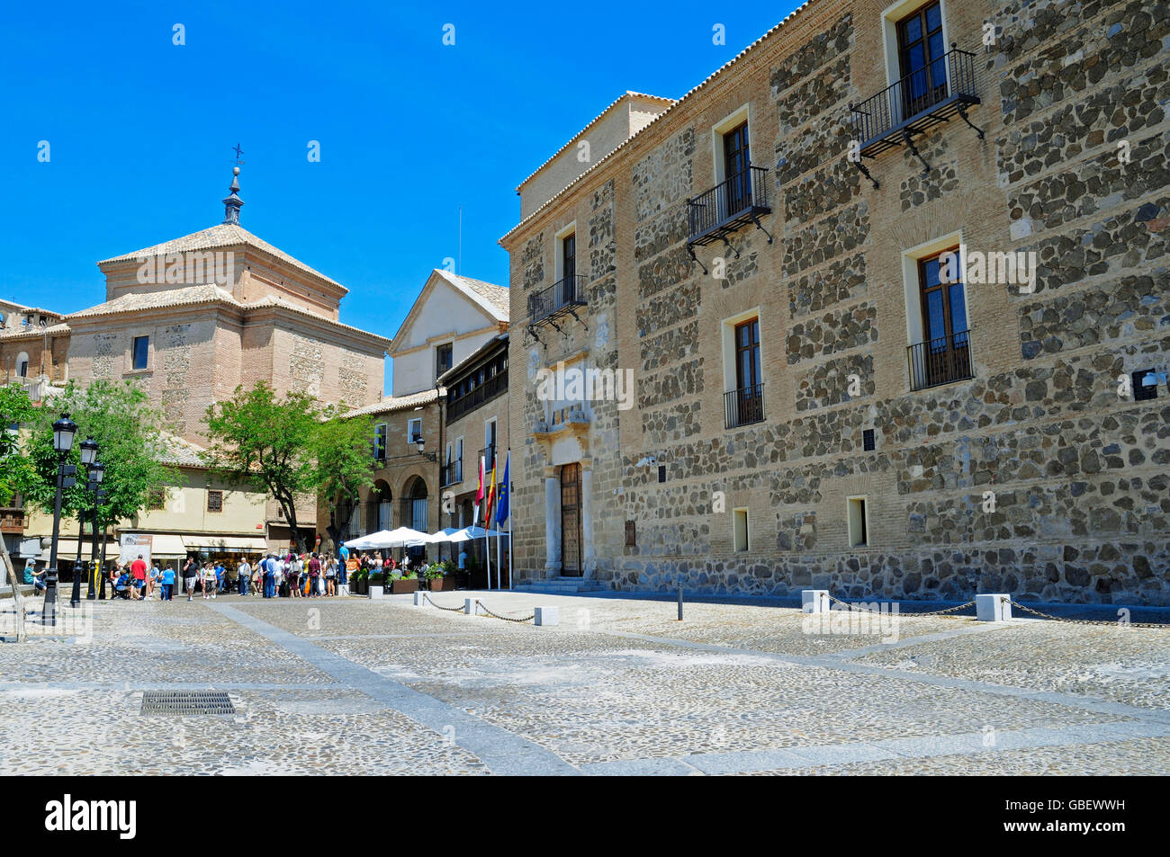 Plaza del Conde, Museum Casa del Greco, Palacio de Fuensalida, Toledo, Kastilien-La Mancha, Spanien Stockfoto