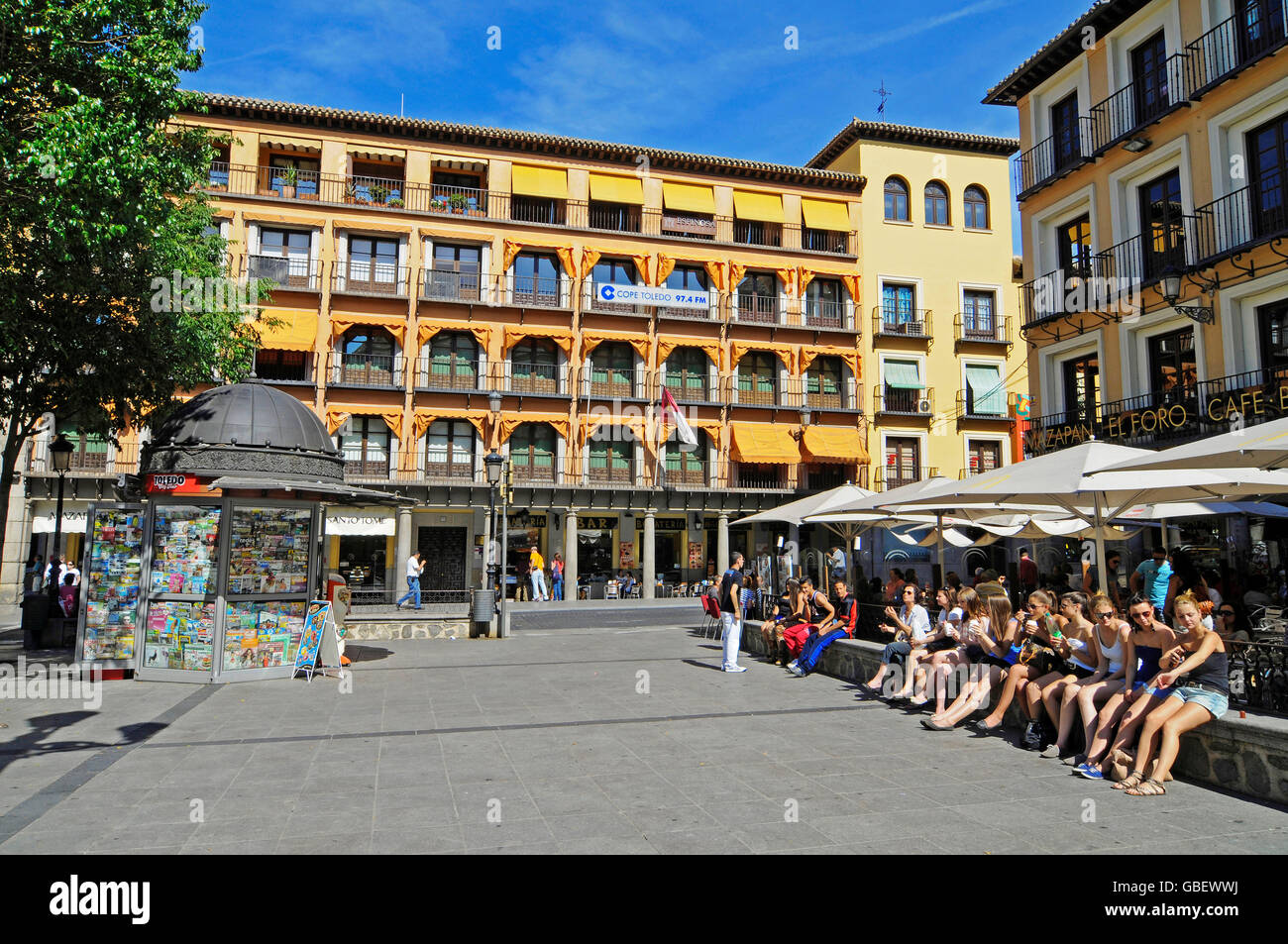 Plaza de Zocodover, Toledo, Kastilien-La Mancha, Spanien Stockfoto