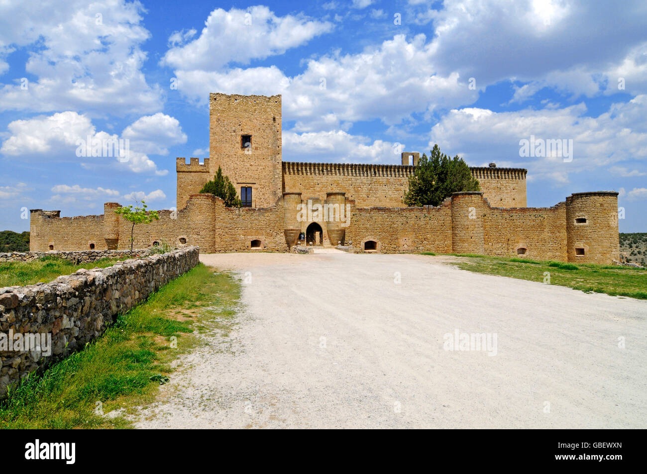 Castillo, Ignacio Zuloaga Museum, Pedraza De La Sierra, Provinz Segovia, Kastilien und Leon, Spanien / Museo Ignacio Zuloaga, Castilla y Leon Stockfoto