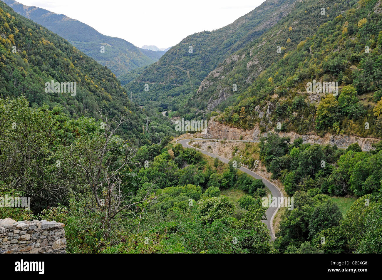Berge in der Nähe von Coll, La Vall de Boi Tal, Pyrenäen, Provinz LLeida, Katalonien, Spanien Stockfoto