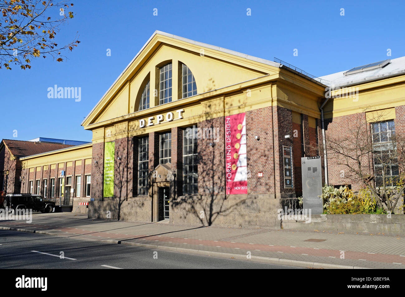 Depot, Theater, Immermannstrasse, kulturelle Zentrum, historische Gebäude, Dortmund, Nordrhein-Westfalen, Deutschland / Route der Industriekultur Stockfoto
