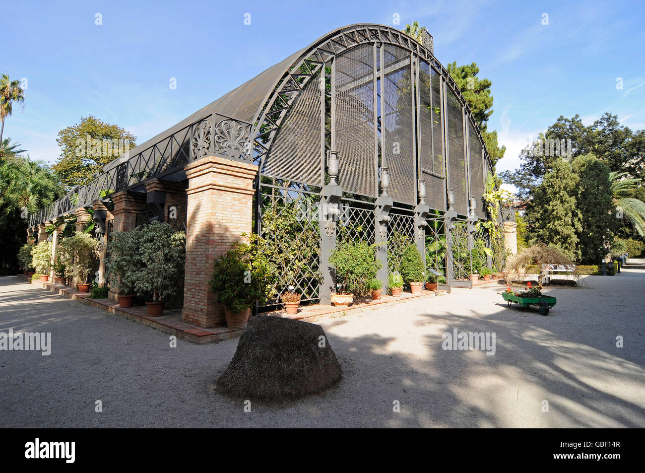 Umbraculo, tropisches Gewächshaus, Botanischer Garten, Valencia, Valencia, Spanien, Europa Stockfoto