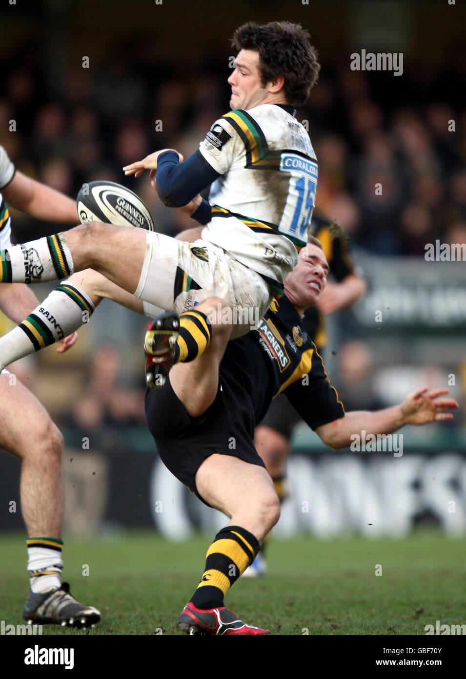 Rugby-Union - Guinness Premiership - London Wasps V Northampton Saints - Reichskolonialamtes Avenue Sportplatz Stockfoto