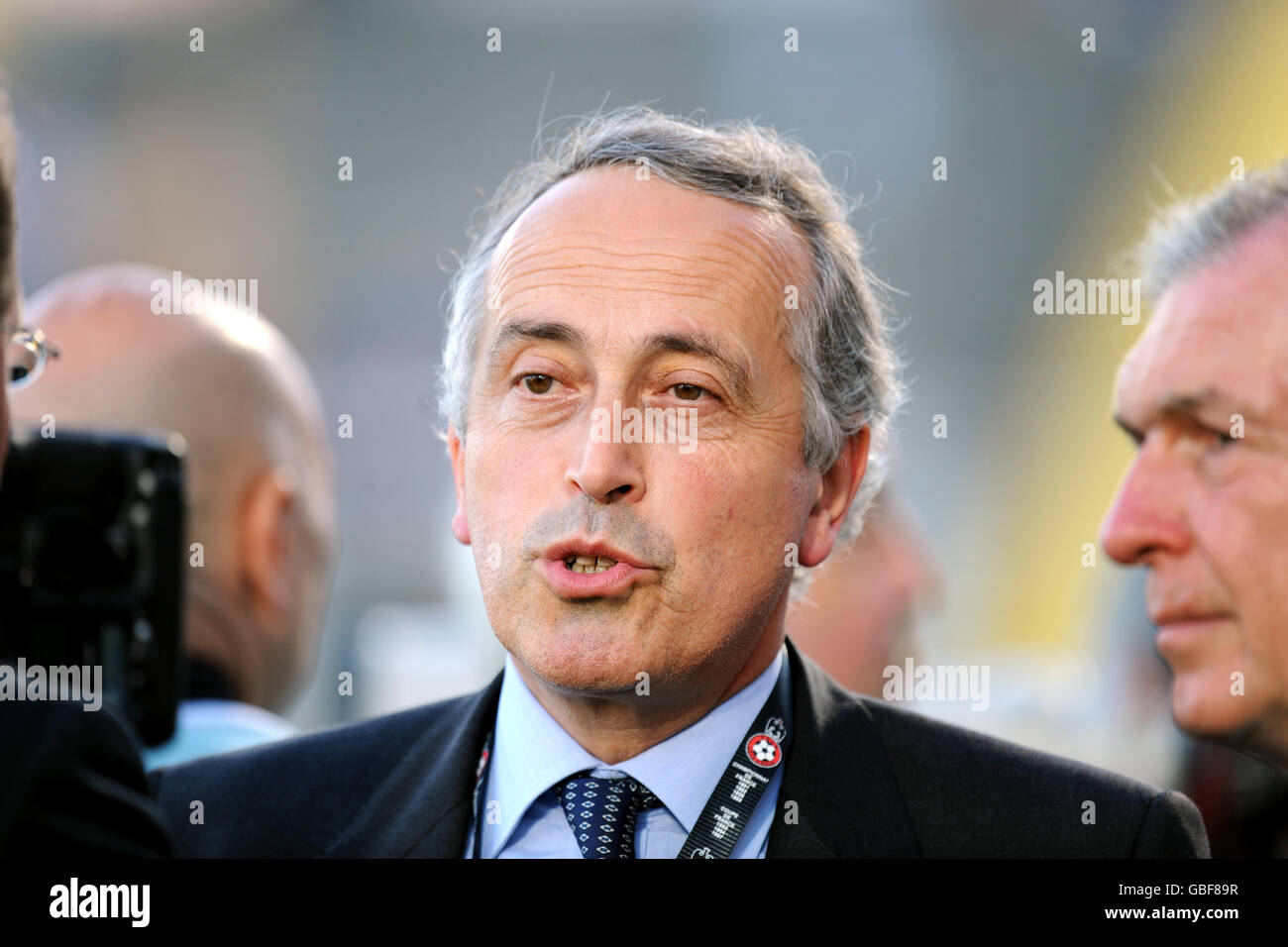 Fußball - Internationale Freundschaften - Italien gegen Österreich - Stade Du Ray. Giancarlo Abete, Präsident des italienischen Fußballverbands Stockfoto