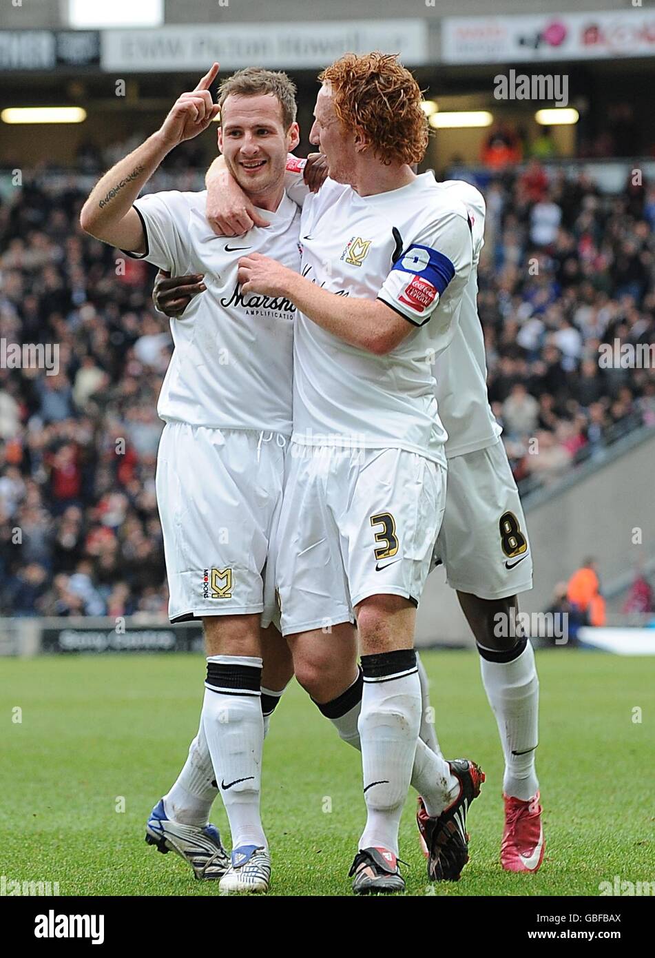 Fußball - Coca-Cola Football League One - Milton Keynes Dons V Leicester City - Stadion: mk Stockfoto