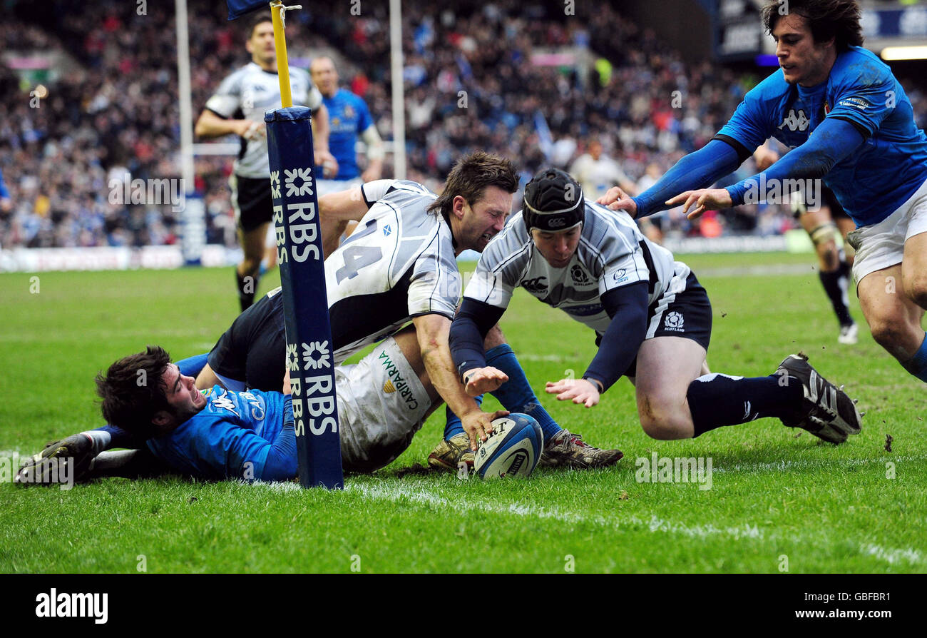 Rugby-Union - RBS Six Nations Championship 2009 - Schottland V Italien - Murrayfield Stockfoto