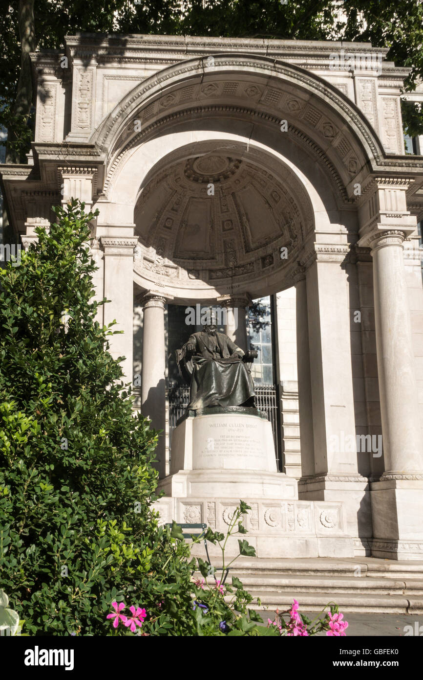 William Cullen Bryant Memorial, Bryant Park, New York Stockfoto