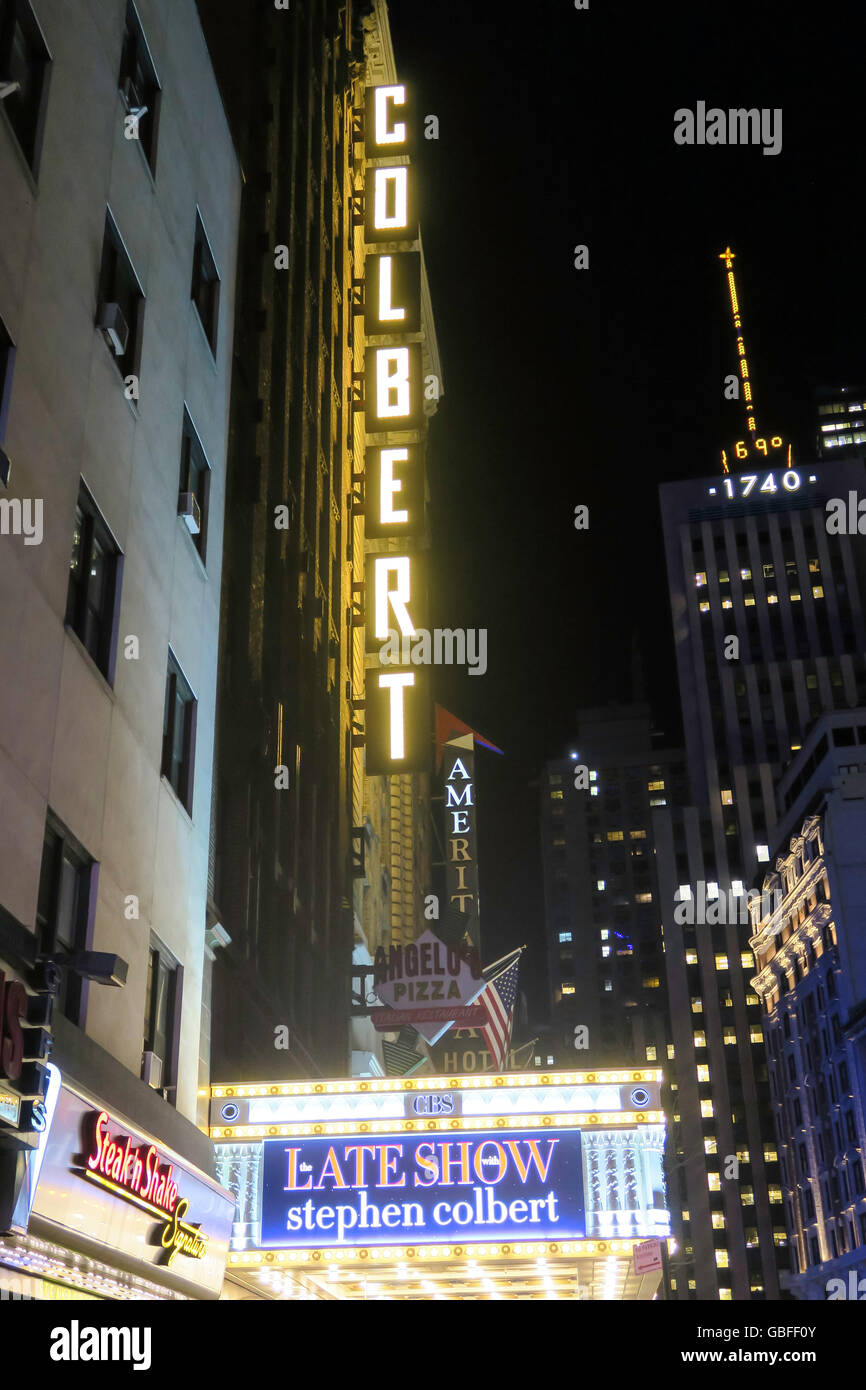 Ed Sullivan Theater, NYC Stockfoto