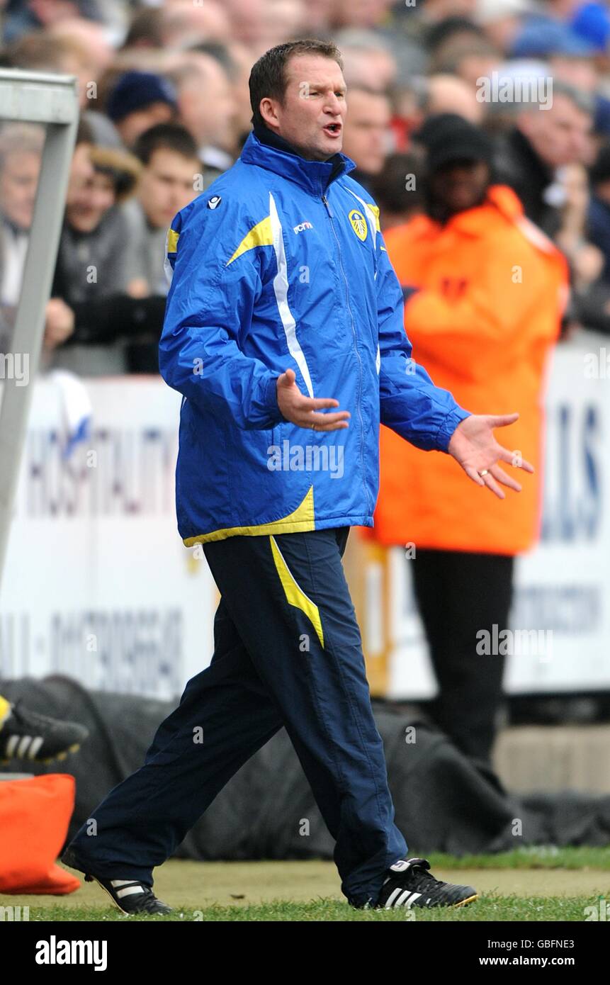 Fußball - Coca-Cola Football League One - Bristol Rovers gegen Leeds United – The Memorial Stadium Stockfoto