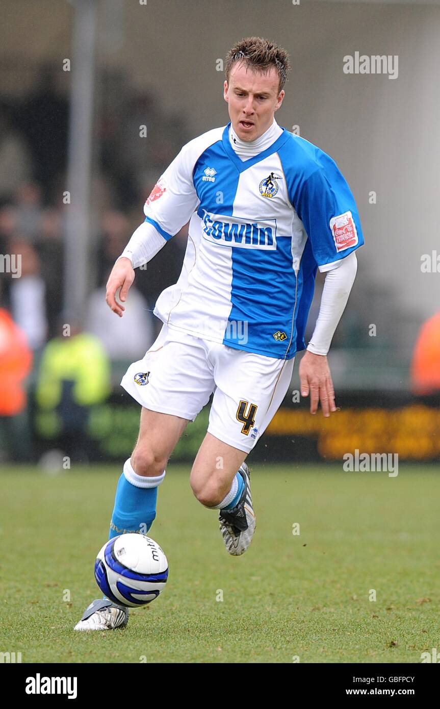 Fußball - Coca-Cola Football League One - Bristol Rovers gegen Leeds United - The Memorial Stadium. Chris Lines, Bristol Rovers Stockfoto