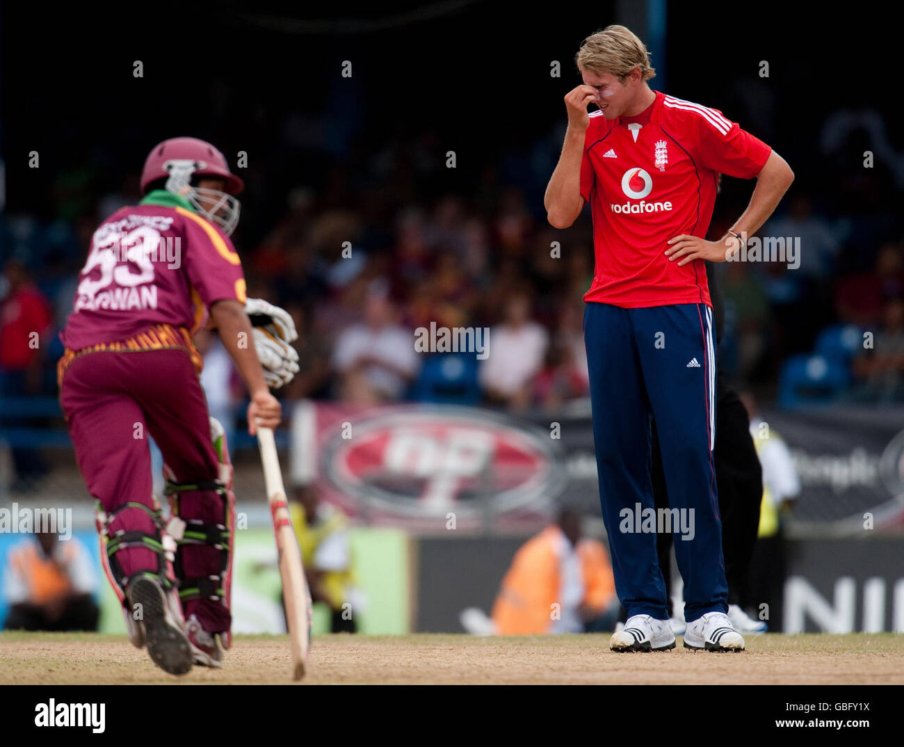 Cricket - Twenty20 International - Westindische Inseln V England - Queen es Park Oval Stockfoto