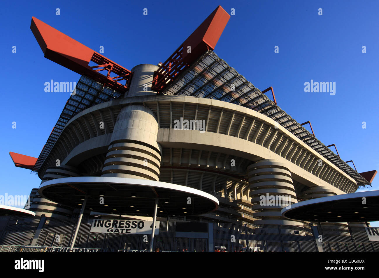 Fußball - Italienische Serie A - AC Mailand / Atalanta - San Siro. Gesamtansicht des San Siro Stockfoto