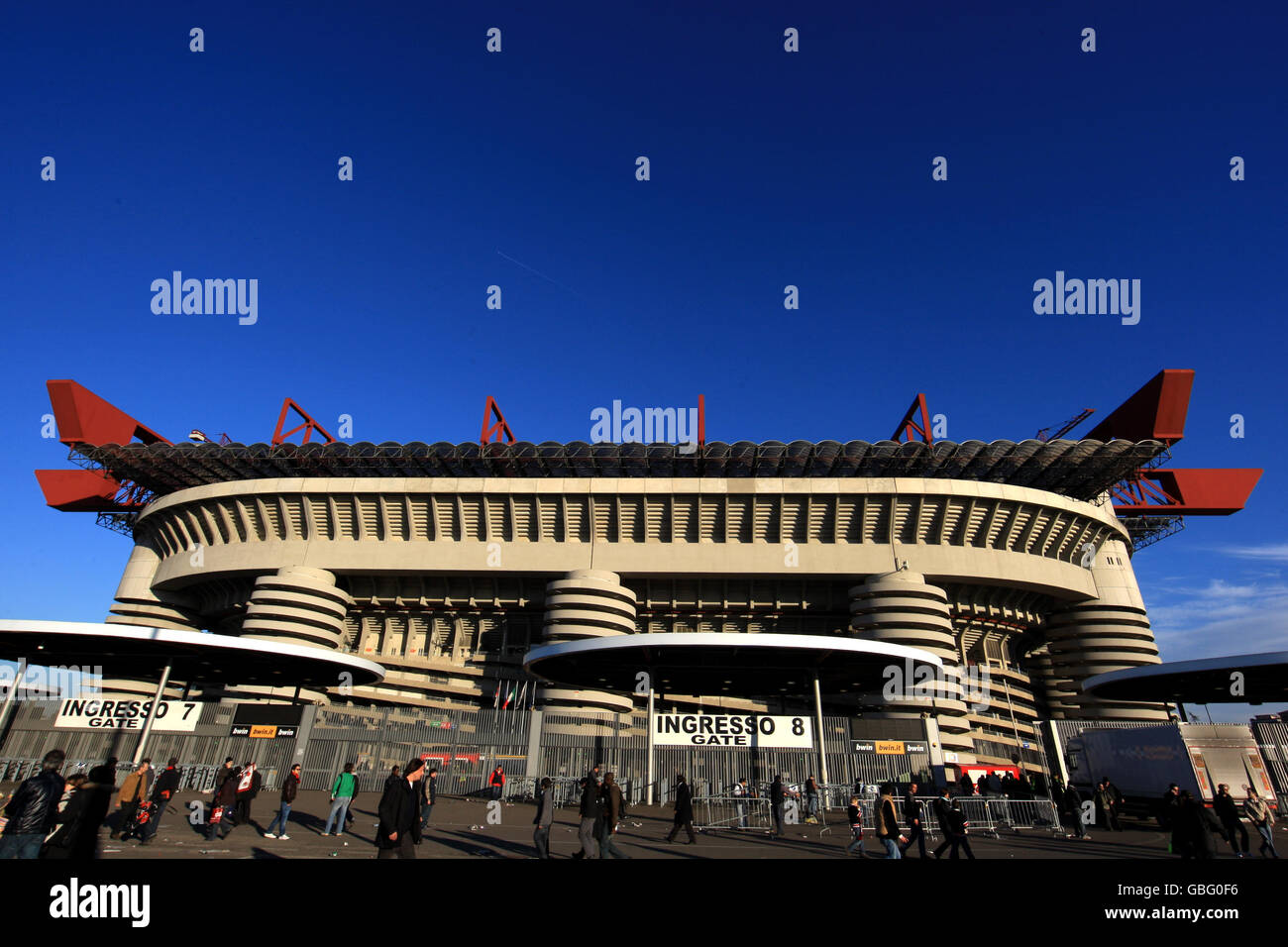 Fußball - Italienische Serie A - AC Mailand / Atalanta - San Siro. Gesamtansicht des San Siro Stockfoto