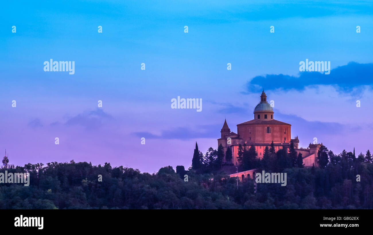 die Bologna-Kirche Stockfoto