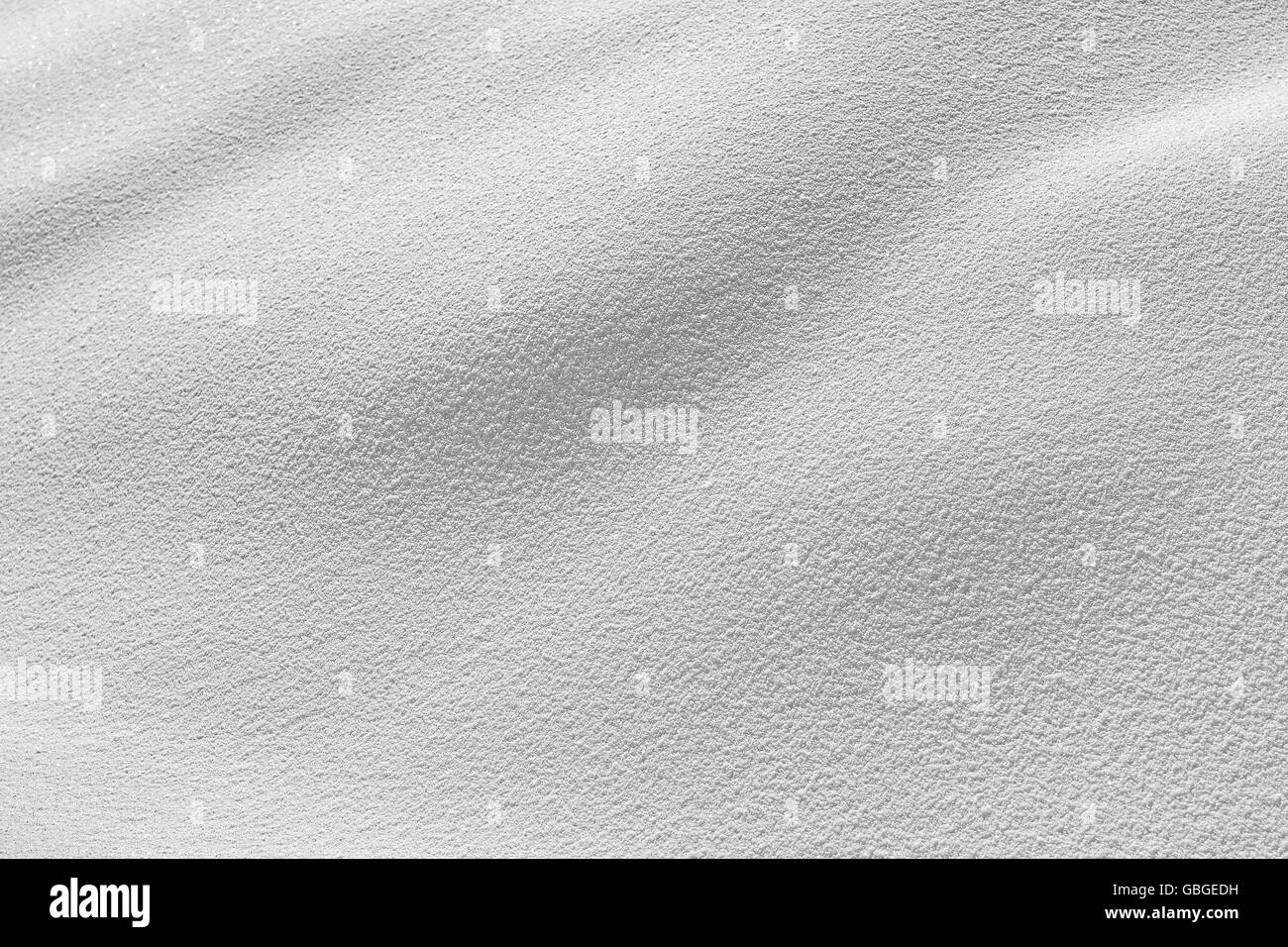 weißer Schnee Hintergrund Textur detail Stockfoto