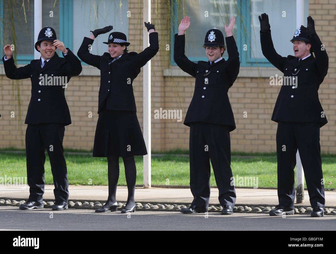 William Bewertungen Polizei Parade vorbei Stockfoto