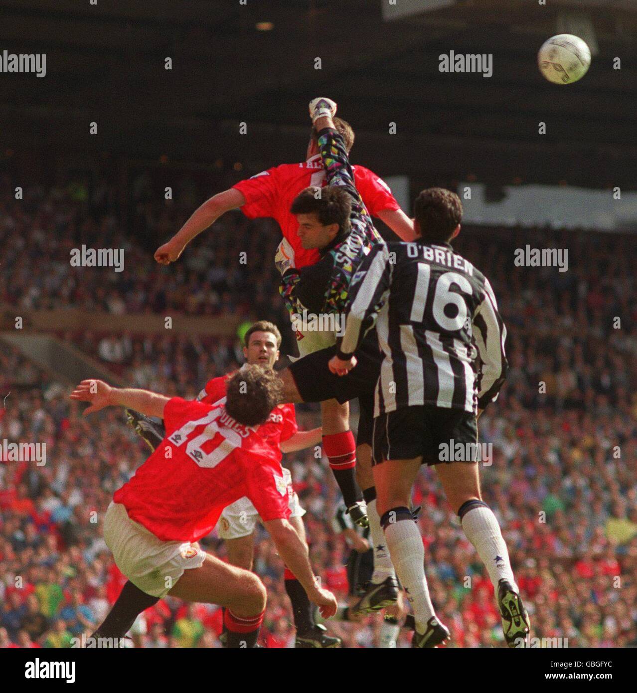 PAVEL SRNICEK, NEWCASTLE UNITED, STEMPELT AUS MANCHESTER UNITED Stockfoto