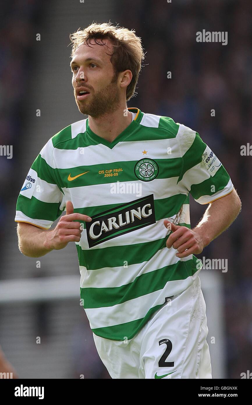 Fußball - das Co-operative Insurance Cup Finale - Celtic gegen Rangers - Hampden. Andreas Hinkel, Keltisch Stockfoto