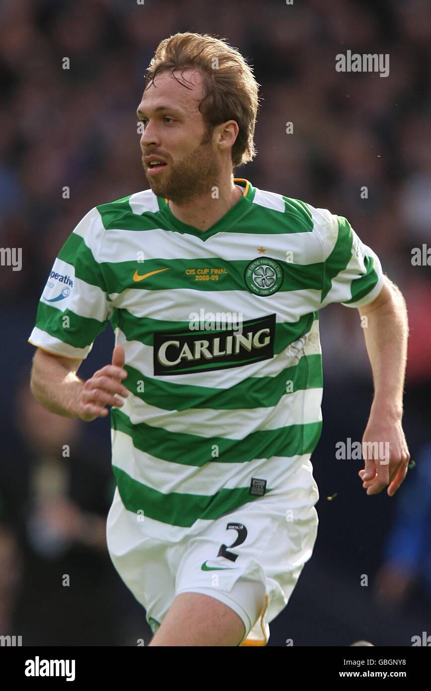Fußball - das Co-operative Insurance Cup Finale - Celtic gegen Rangers - Hampden. Andreas Hinkel, Keltisch Stockfoto