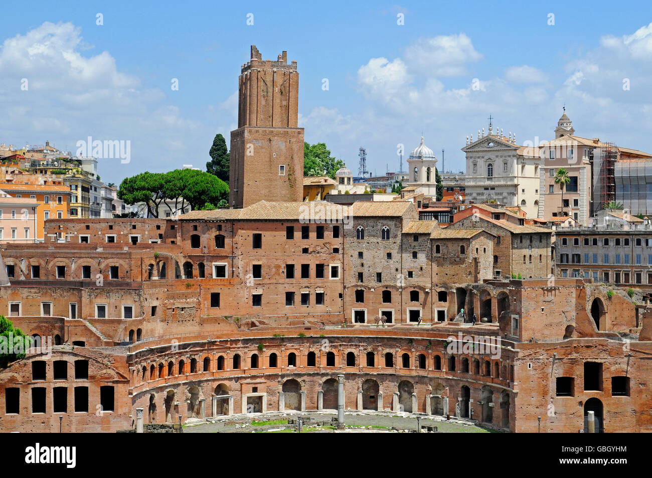 Foro di Traiano, Trajan-Forum, Trajan, Forum Romanum, Forum Romanum, Rom, Latium, Italien Stockfoto