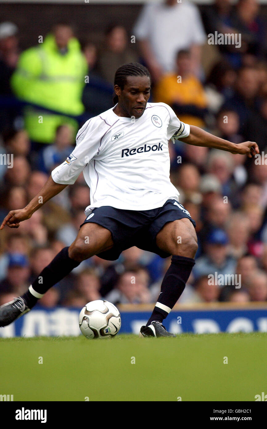 Fußball - FA Barclaycard Premiership - Everton V Bolton Wanderers Stockfoto