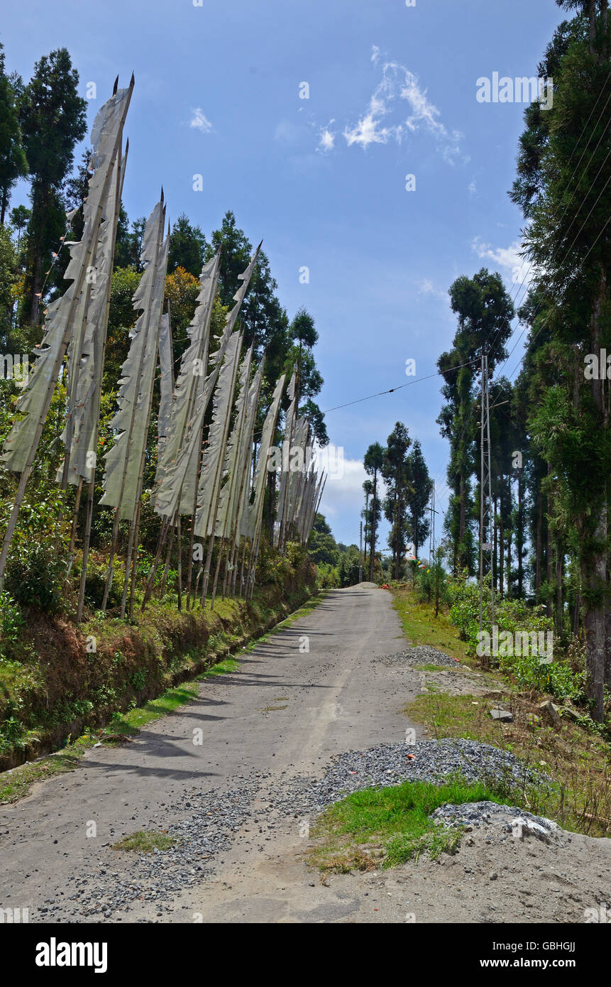 Landschaft aus Kaluk, West Sikkim, Indien Stockfoto
