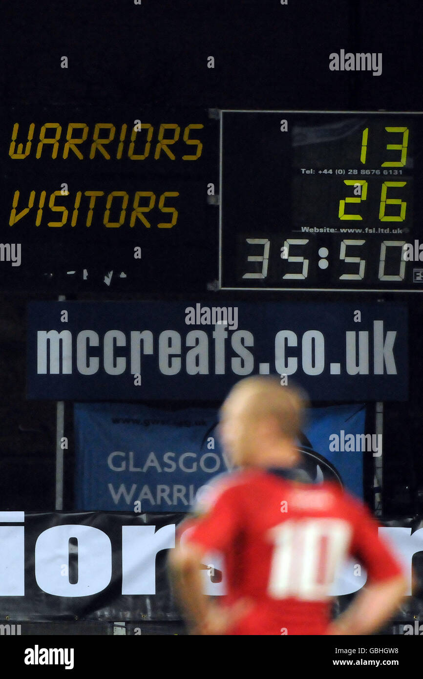Rugby-Union - Magners League - Glasgow Warriors V Münster - Firhill Arena Stockfoto