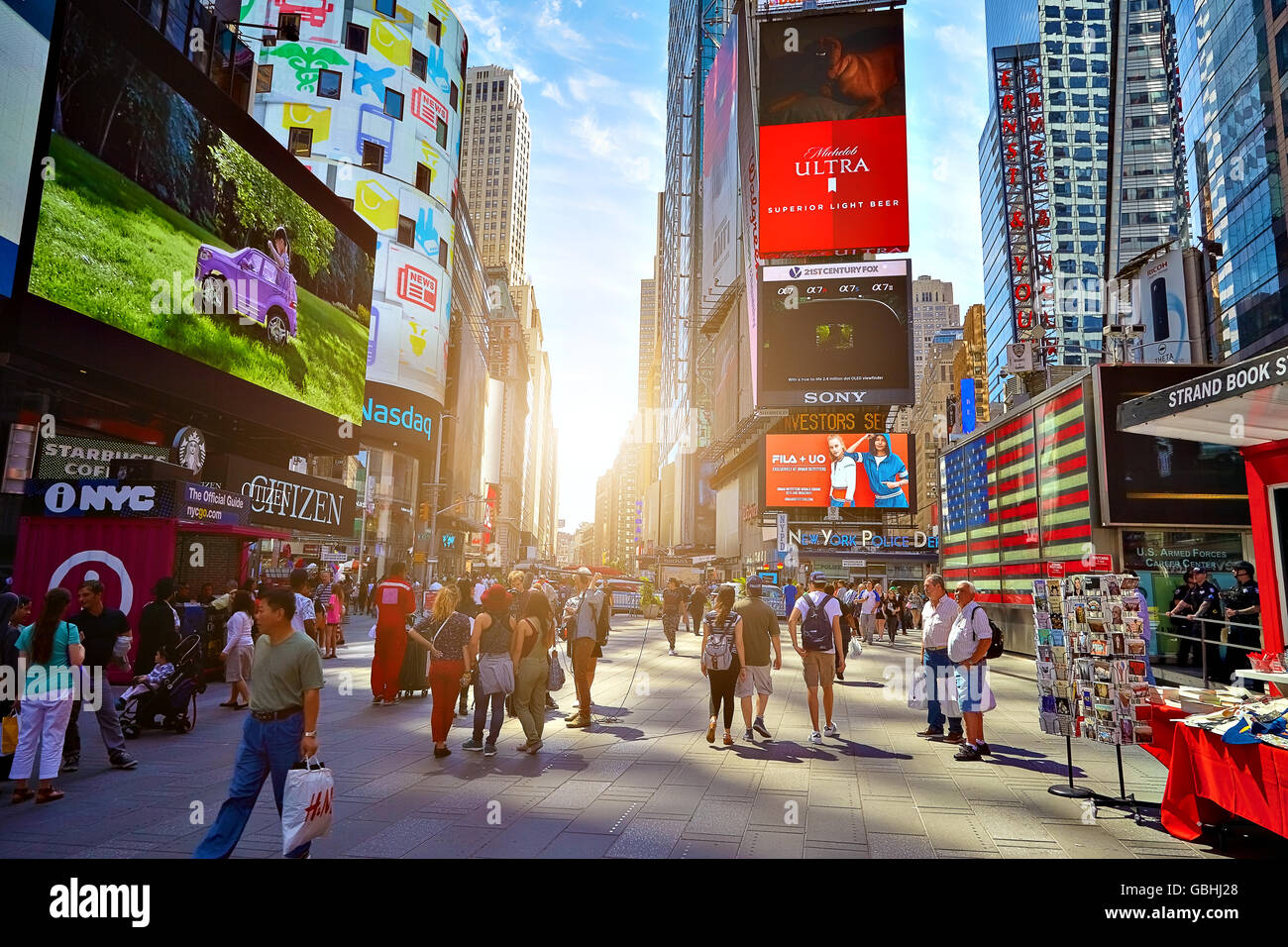 NEW YORK CITY - 14. Juni 2016: Times Square. USA Stockfoto