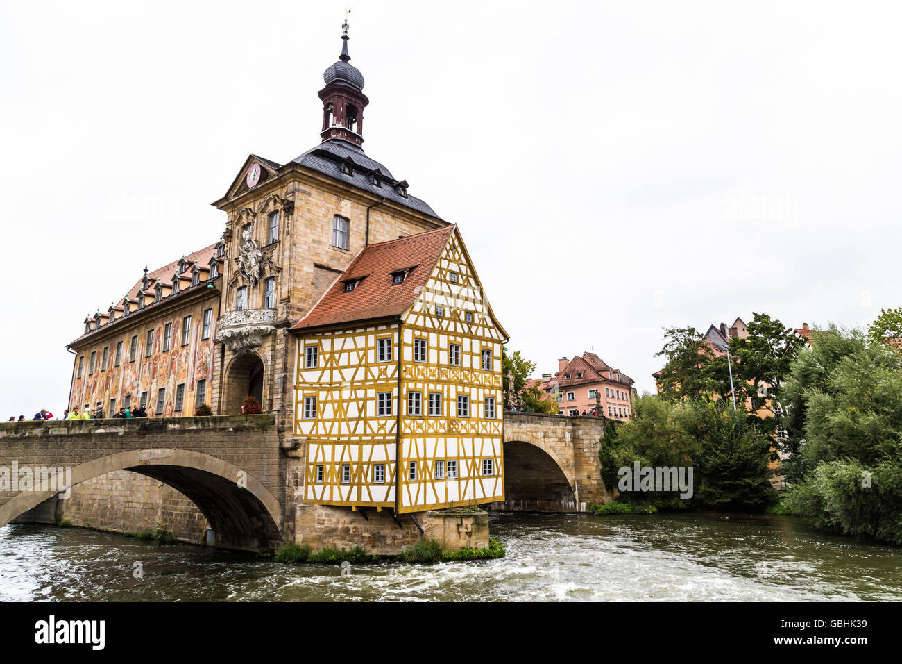 Altes Rathaus in Bamberg Stockfoto