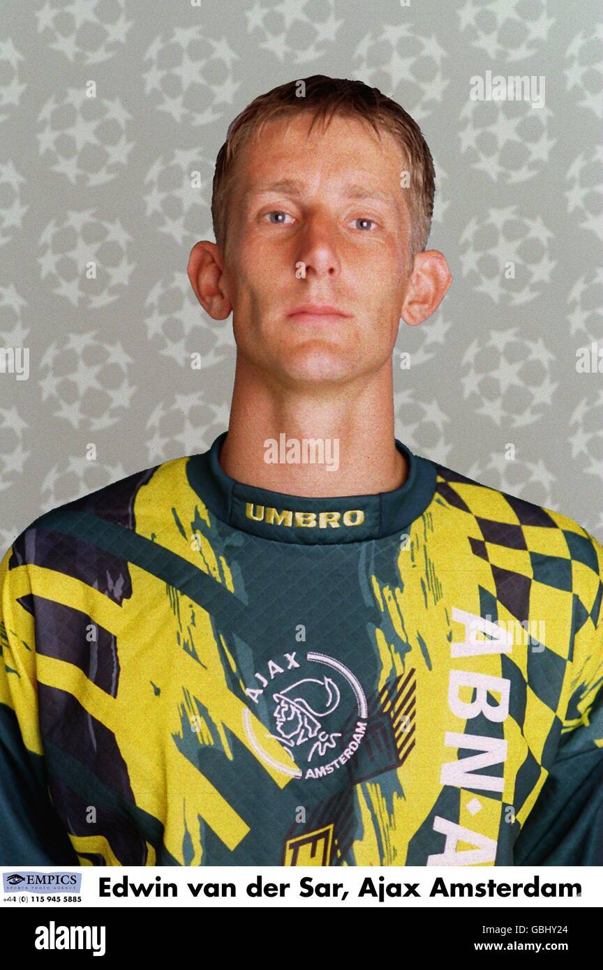 UEFA Champions League 1995/96 .... Edwin van der Sar, Ajax Amsterdam Stockfoto