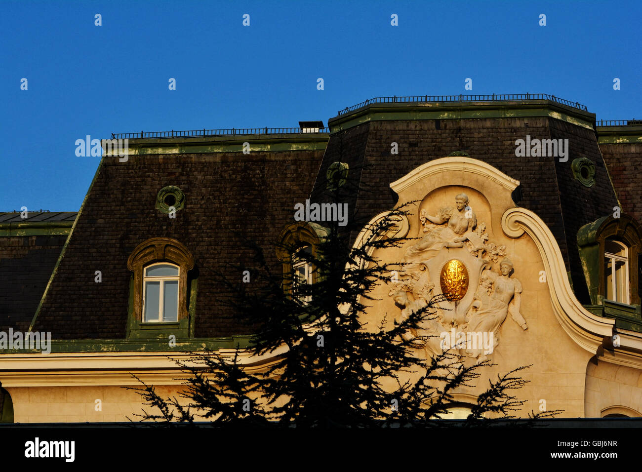 Das Gebäude der französischen Botschaft in Wien, Österreich Stockfoto