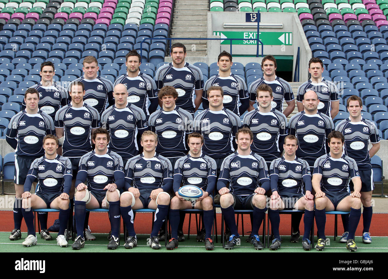 Murrayfield Rugby-Union - Schottland Captian Run- Stockfoto