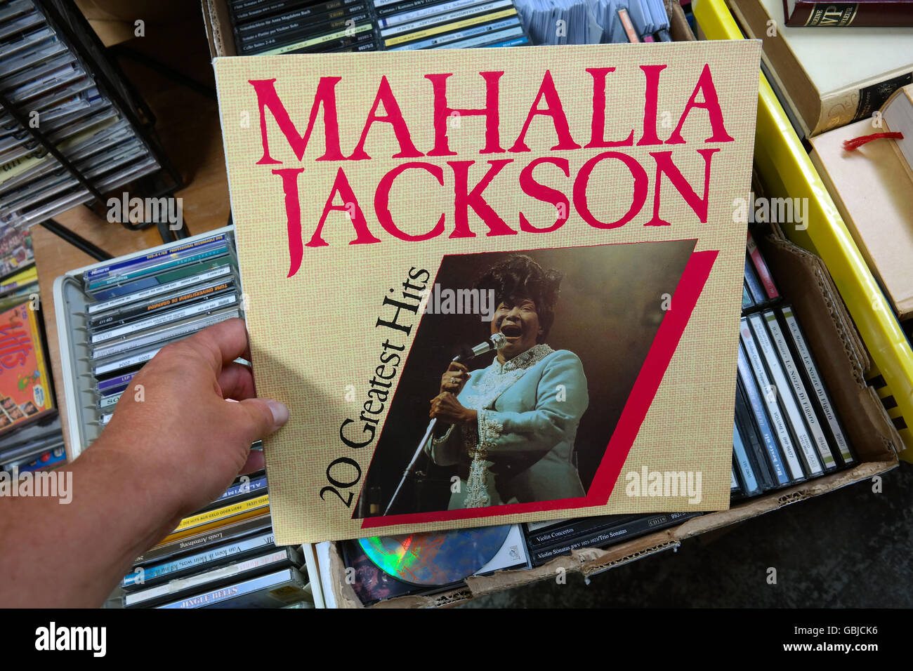 LP Album: Mahalia Jackson, 20 Greatest Hits Stockfoto