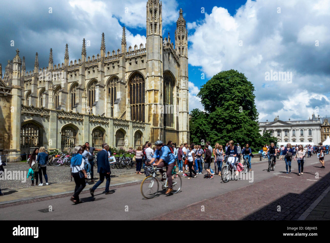 Kings College Cambridge Kapelle auf des Königs-Parade, Cambridge, England, UK Stockfoto