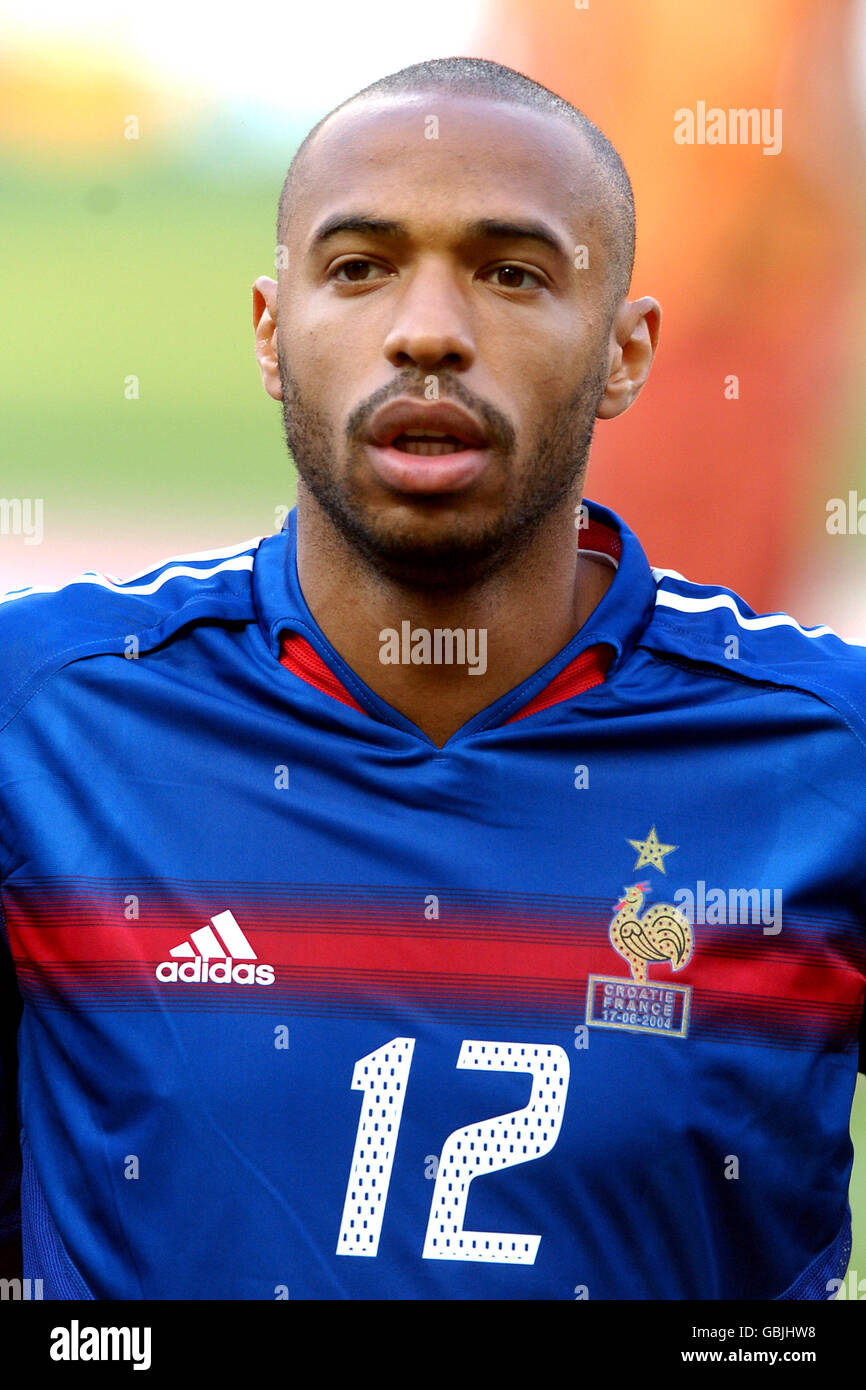 Fußball - Europameisterschaft 2004 - Gruppe B - Kroatien / Frankreich Stockfoto