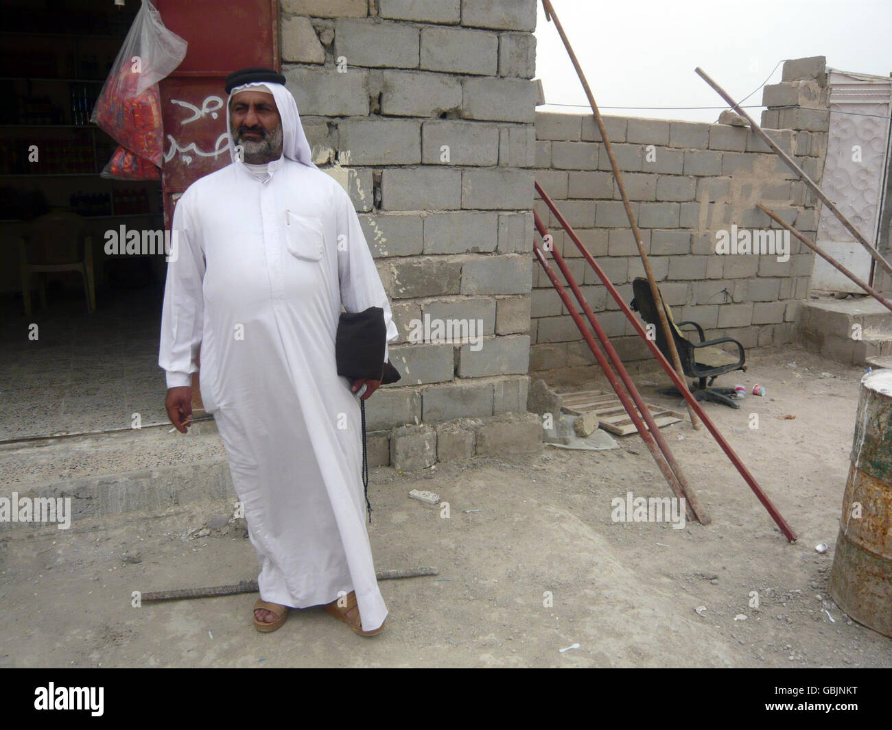 Aziz Falah, scheich von Al Hartha, nördlich von Basra, Irak. Stockfoto