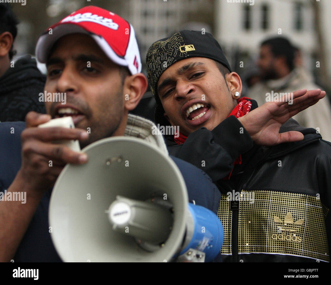 Tamilen Protest in Westminster Stockfoto