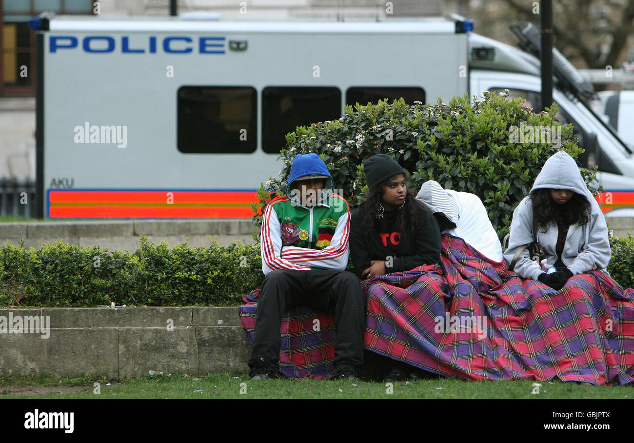 Tamilen Protest in Westminster Stockfoto