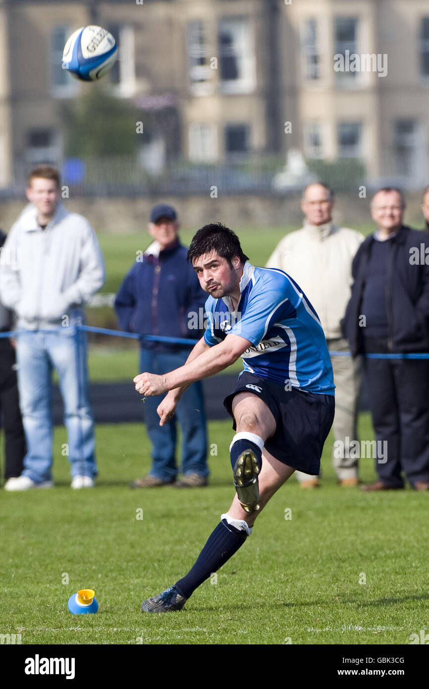 Rugby-Union - Scottish Rugby Union - sie Cup Halbfinale - Edinburgh Academical Heriot V - Goldenacre Stockfoto