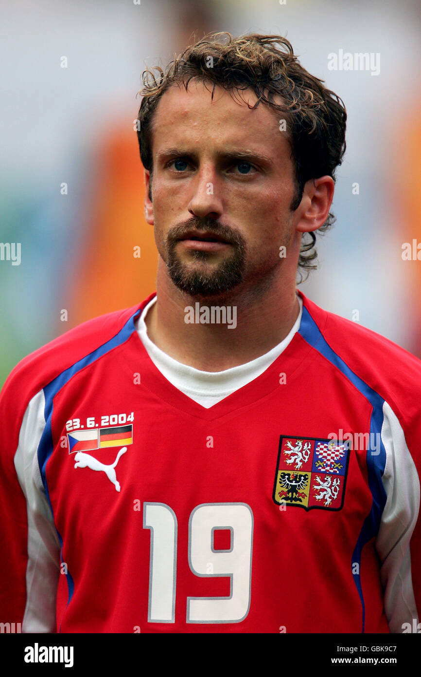 Fußball - UEFA-Europameisterschaft 2004 - Gruppe D - Deutschland / Tschechische Republik. Roman Tyce, Tschechische Republik Stockfoto